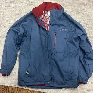 Blue Columbia Men’s Lined Ski Jacket, L